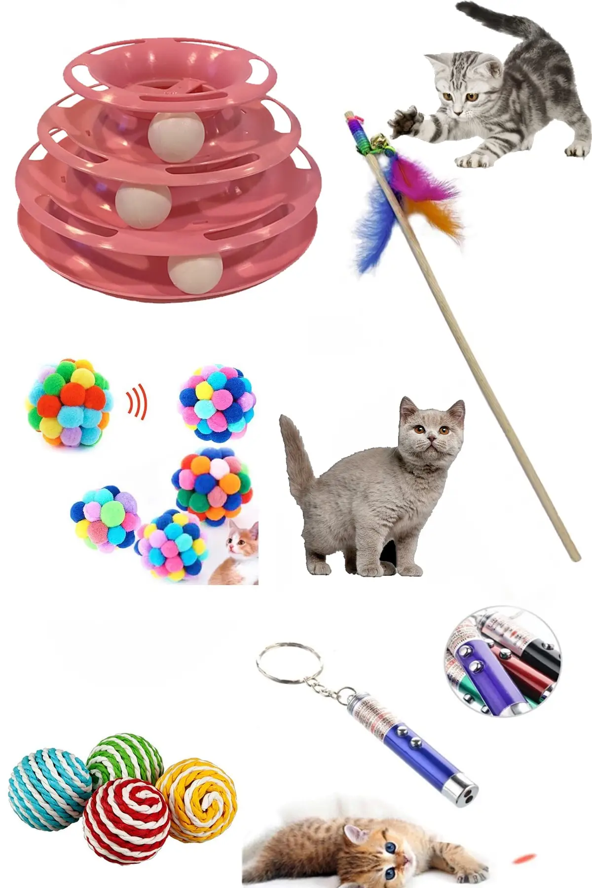 

Набор игрушек для домашних животных и кошек