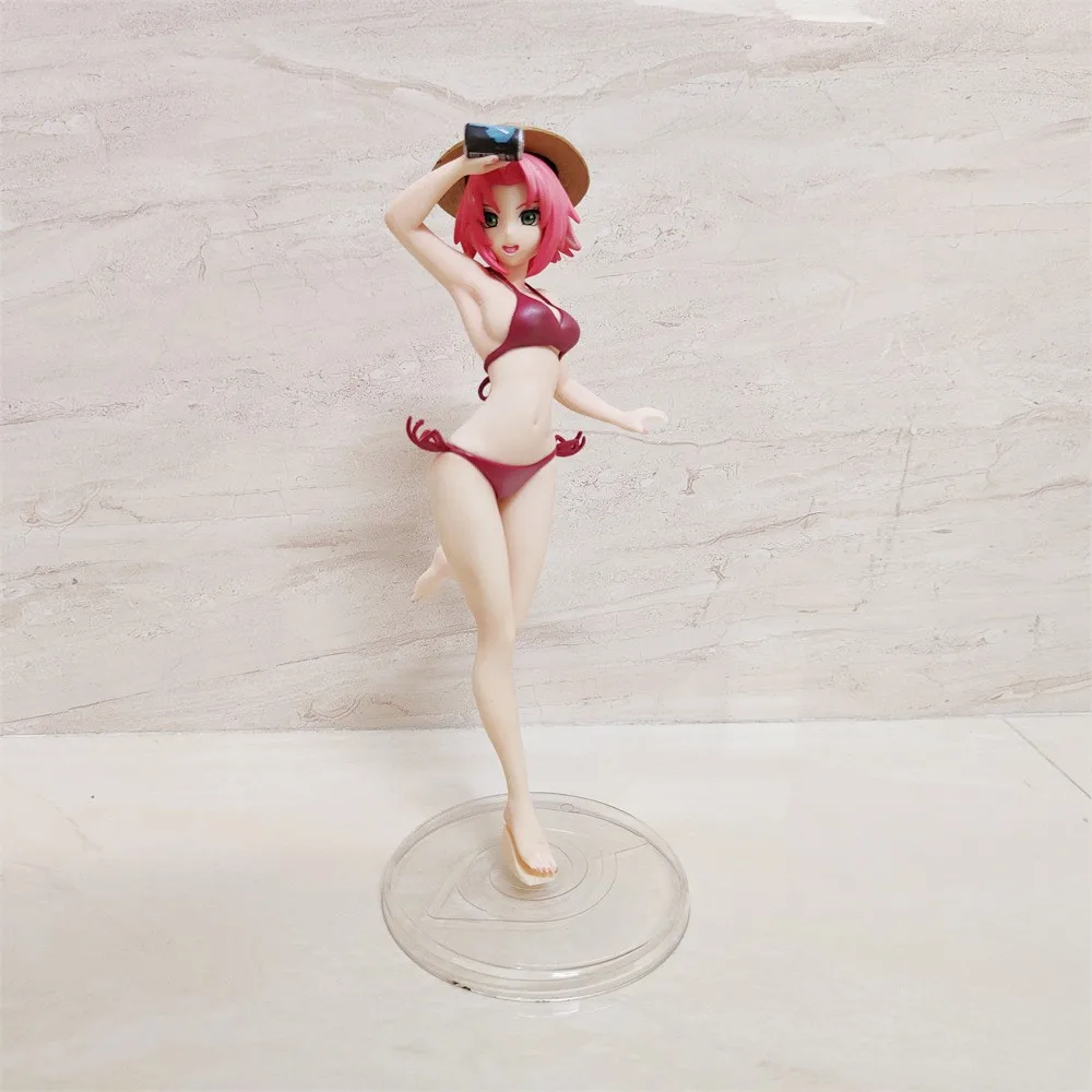 

Аниме Naruto Haruno Sakura, купальник, ПВХ экшн-фигурка, Коллекционная модель, кукла, игрушка 22 см