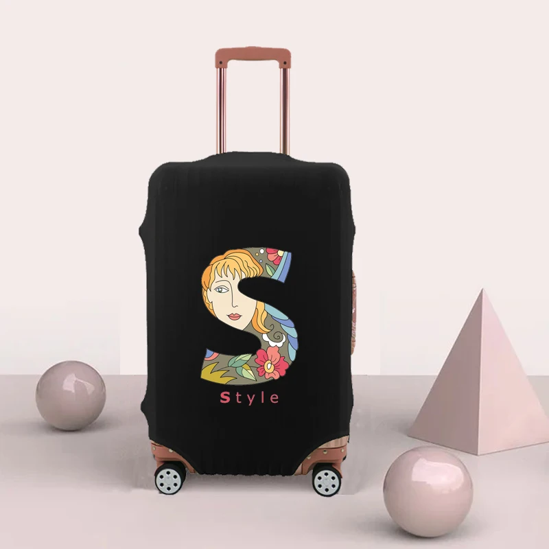 

Защитный чехол для багажа в виде цветка, принцессы, задняя крышка, пылезащитный чехол, устойчивый к царапинам, подходит для диагонали 18-32 дюймов, аксессуар для путешествий