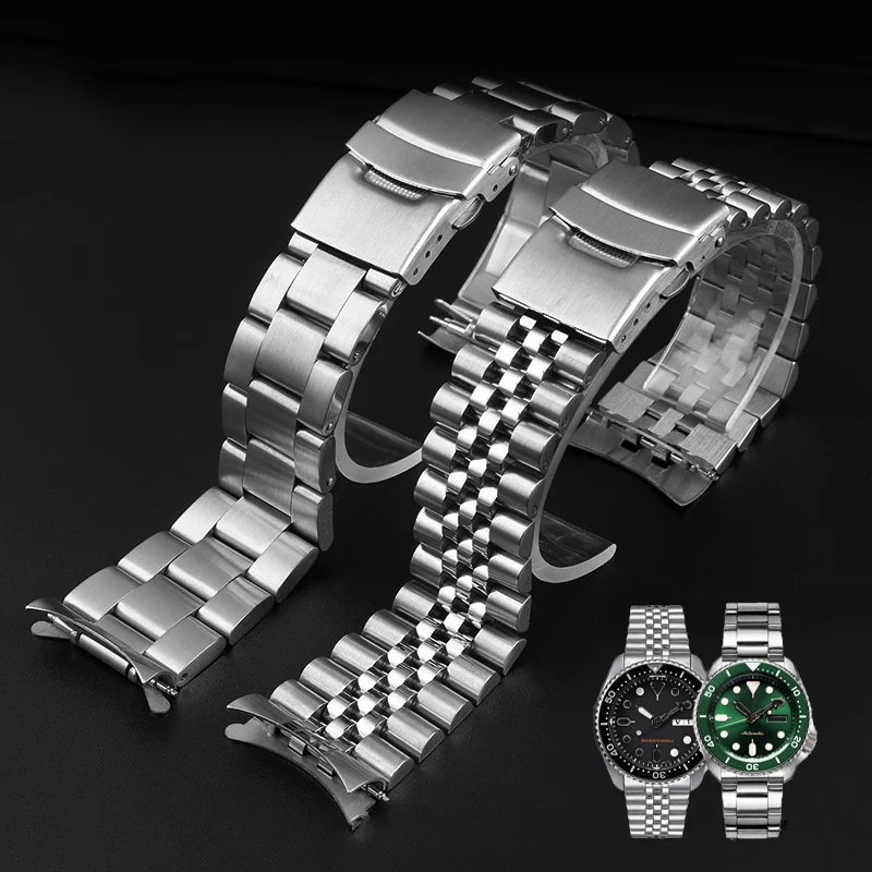 

Ремешок из нержавеющей стали для часов Seiko SRP773 SRP775 SKX009 SKX007 SKX011