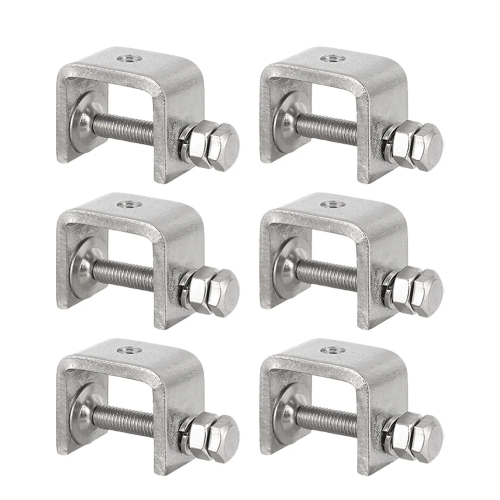 

6pcs Heavy Duty Clamps Woodworking Tiger Clamp Stainless Steel Type Clamp