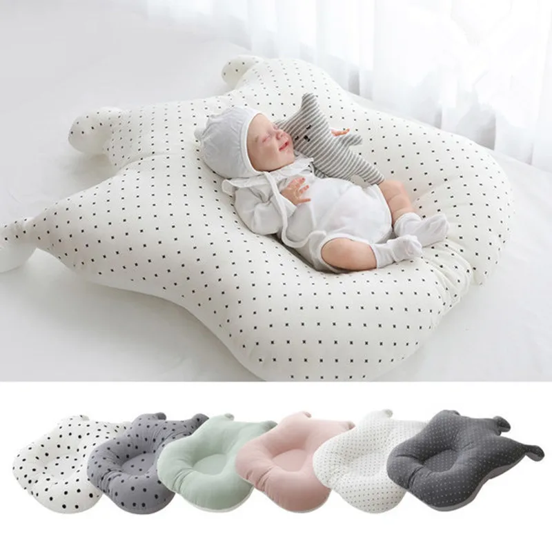 Children Nest Baby Pillow Co-Sleeping Kid Ultra Soft Breathable Fiberfill Portable Adjustable Newborn Lounger Crib Bassinet Gift