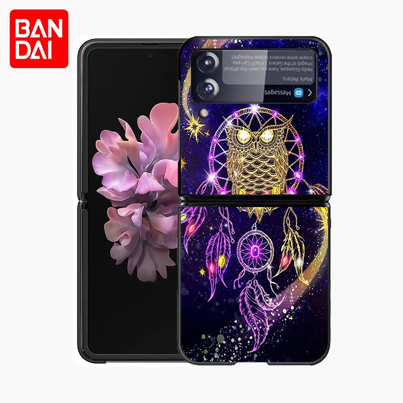 Чехол для телефона Samsung Galaxy Z Flip 3 5G zflip черный чехол абстрактный Мандала Ловец снов