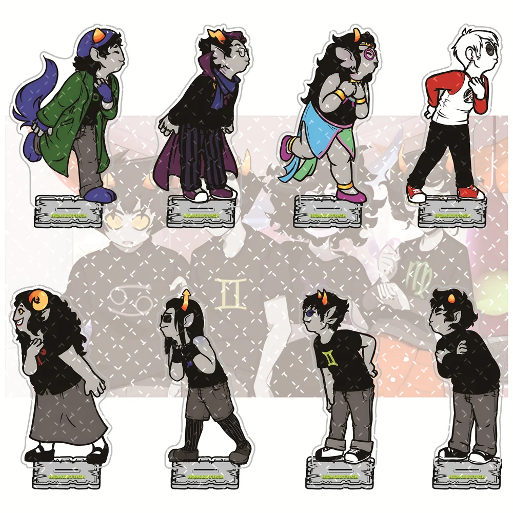 Фото Homestuck 15 см акриловые фигурки-подставки Роза Лаллонд, Джон Эбгрерт Вебкомикс Коллекционные товары украшения рабочего стола подарок для фанатов №1