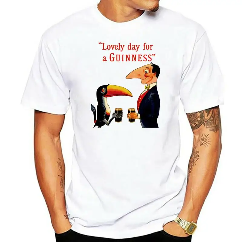 

Retro Vintage Beer Art Guinness T Shirt Hip-hop Tops Tee Shirt