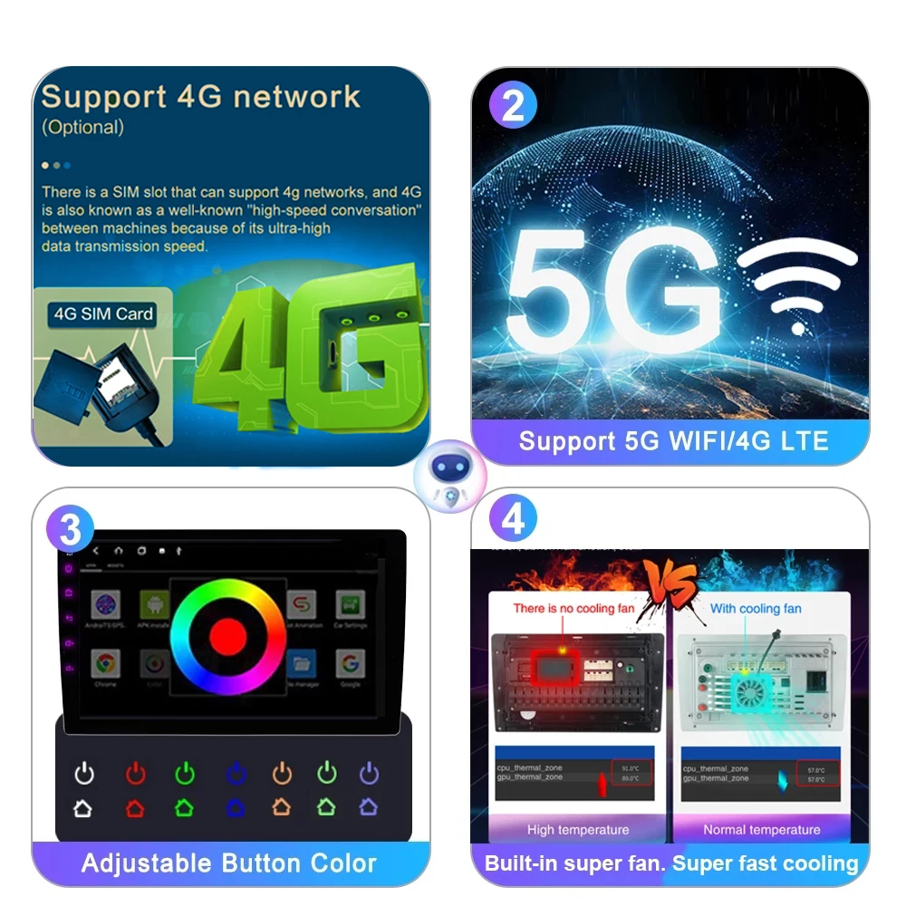 Автомобильный стерео радио видео мультимедийный плеер монитор для Peugeot 407 1 2004 - 2011