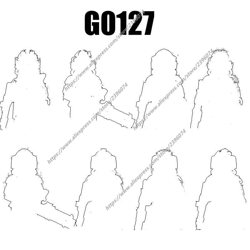 Фигурки Аксессуары для фильмов Строительные блоки Кирпичи игрушки G0127 GH0207-GH0208