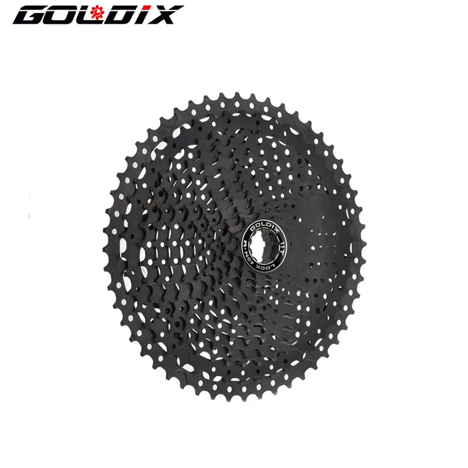 Фото Велосипедная кассета GOLDIX K7, черная, для MTB, 8/9/10/11/12 скоростей, 40/42/46/50/50T №1