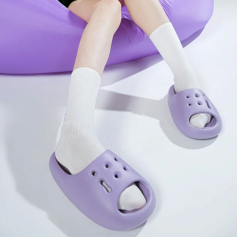 Women Summer Platform Anti-Slip Sandals Couples Bathroom Eva Sofa Slides Women Cartoon Indoor Thick Sole Soft Indoor Slippers