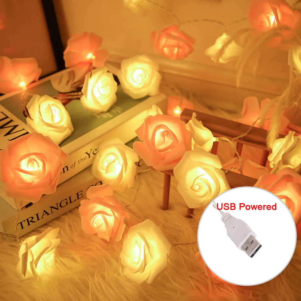 

HAGAHA Розовая светодиодная гирлянда