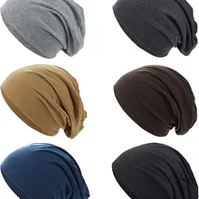 1 Pack Slouchy Beanie Hip-Hop Soft Lightweight Running Beanie Adult Dwarf Hats Chemo Cap for Men Women Breathability