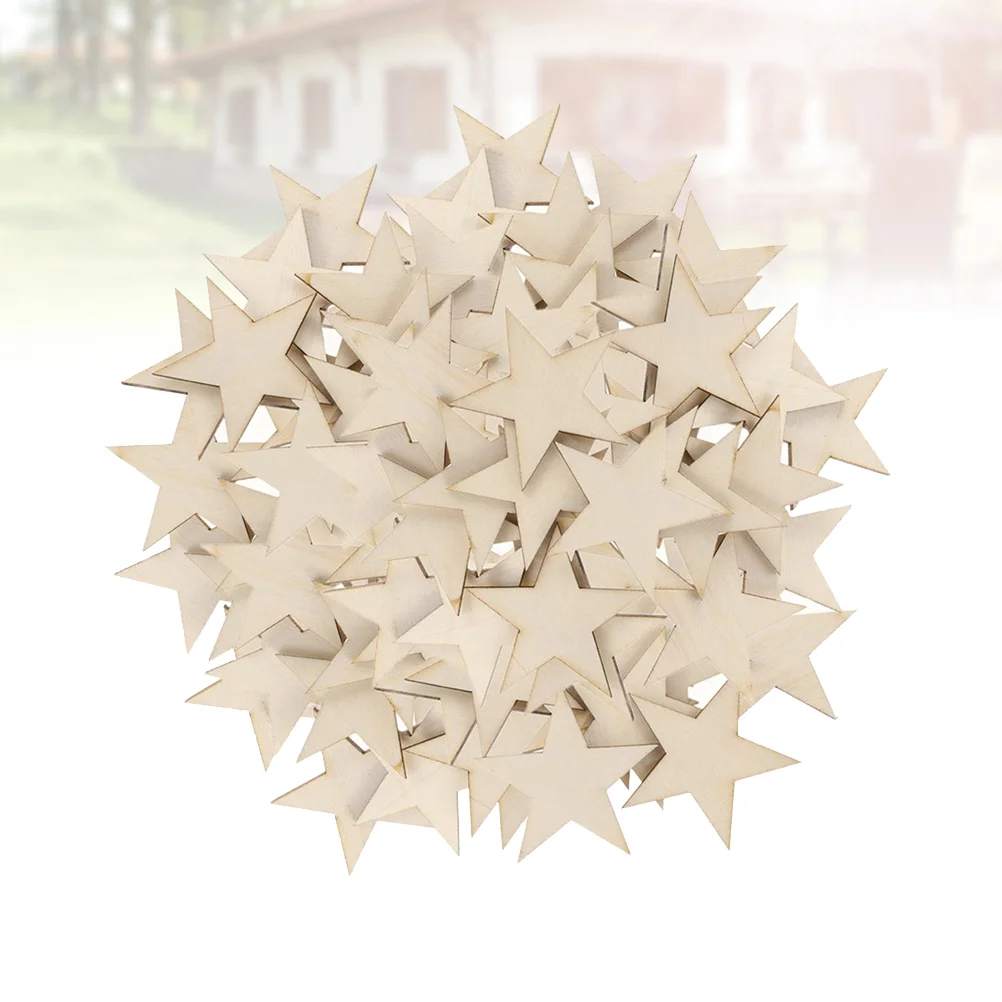 

25/100pcs Slices Hanging Star Label Star Ornament Christmas Ornament Star Embellishments