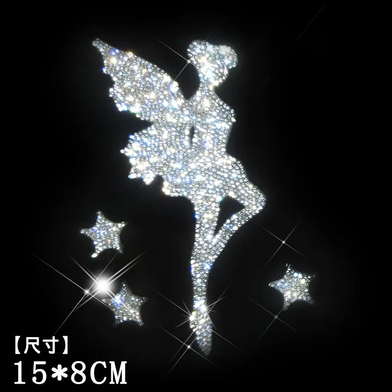 

Auto Styling Decor Accessories Swan Crystal Inlaid Rhinestones Big Gecko Love Snowflake Full Glitter Diamond Car Body Sticker