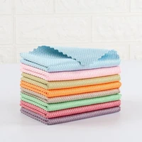 5pcs anti grease fish scale wipe microfiber dish cleaning scale washing rags efficient kitchen clean towel cloth household tools