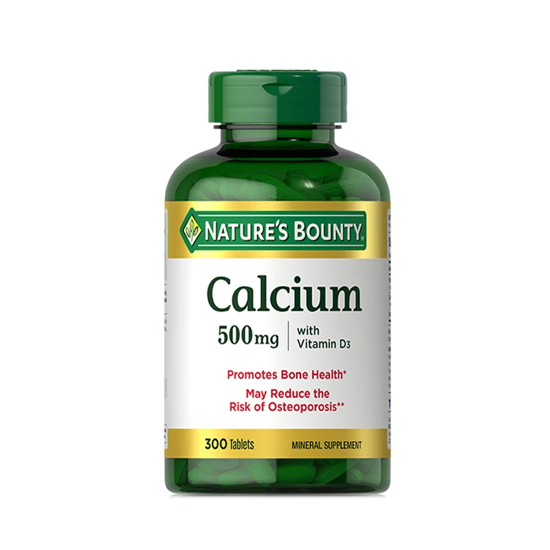 

NATURE'S BOUNTY Calcium Plus Vitamin D Nutritional Tablets 300 Capsules/Piece Free Shipping