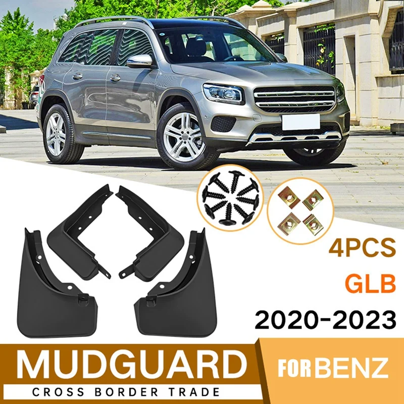 Car Mudflapor For Mercedes-Benz GLB X247 2020-2023 Fender Mud Guard Flap Splash Flaps Mudguards Accessories