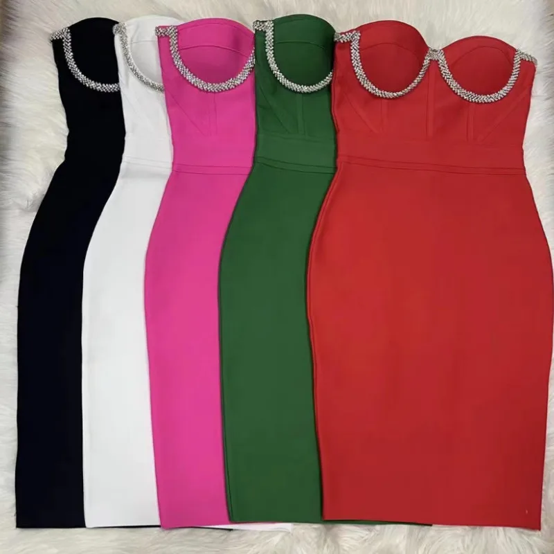 

New Colors Women Off the Shoulder Bodycon Mini Dress Rayon Bandage Fashion Nightclub Party Celebrate Dress High Quality