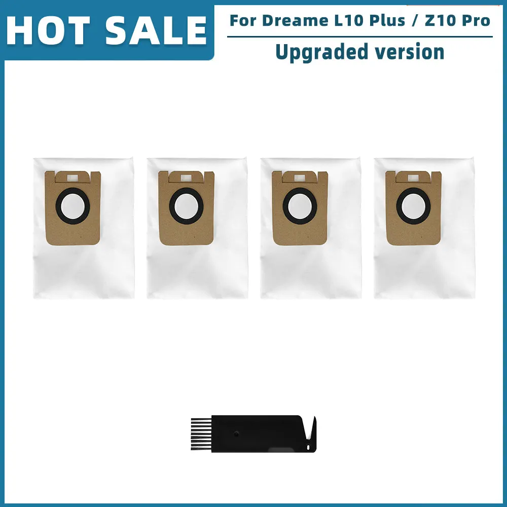 Запасные части для робота-пылесоса Dreame Bot L10 Plus / Z10 Pro RLS5D, фильтр с основной боковой щеткой, мешок для пыли, тряпка для швабры