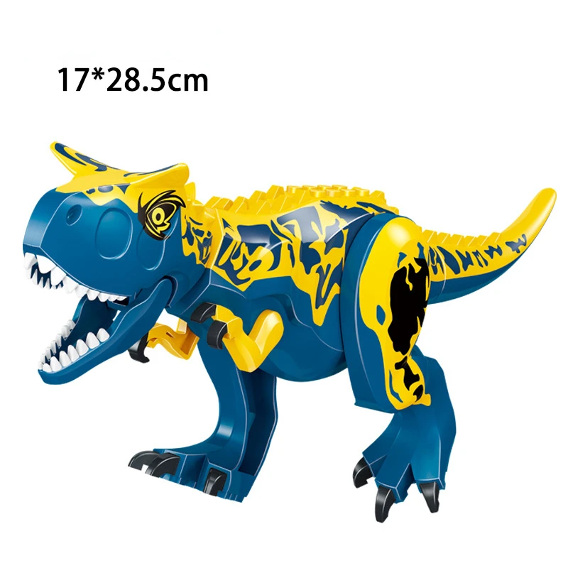 Строительные блоки игрушки Динозавр мир жестокий Раптор T-Rex Pterosaur Triceratops