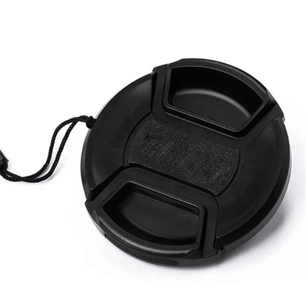 

Suitable for Nikon lens cap, 49,52,55,58,62,67,72,77,82mm lens cap with anti-lost cord