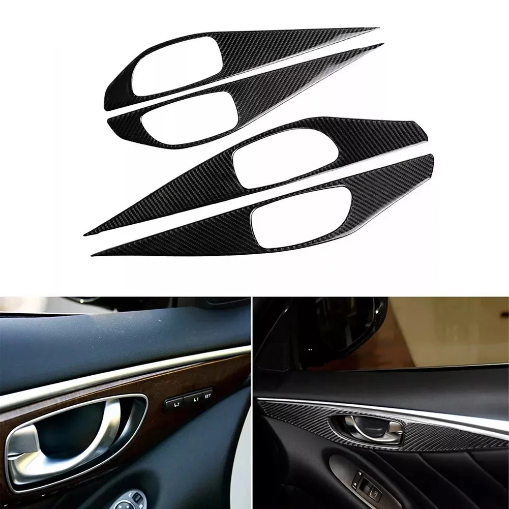 Цвет автомобильной настройки: углеродное волокно крышка ручки из углеродного