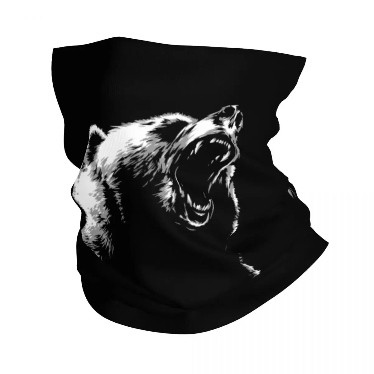 Гетры на шею с медведем злого цвета для мужчин и женщин УФ-защита лица фотошарф