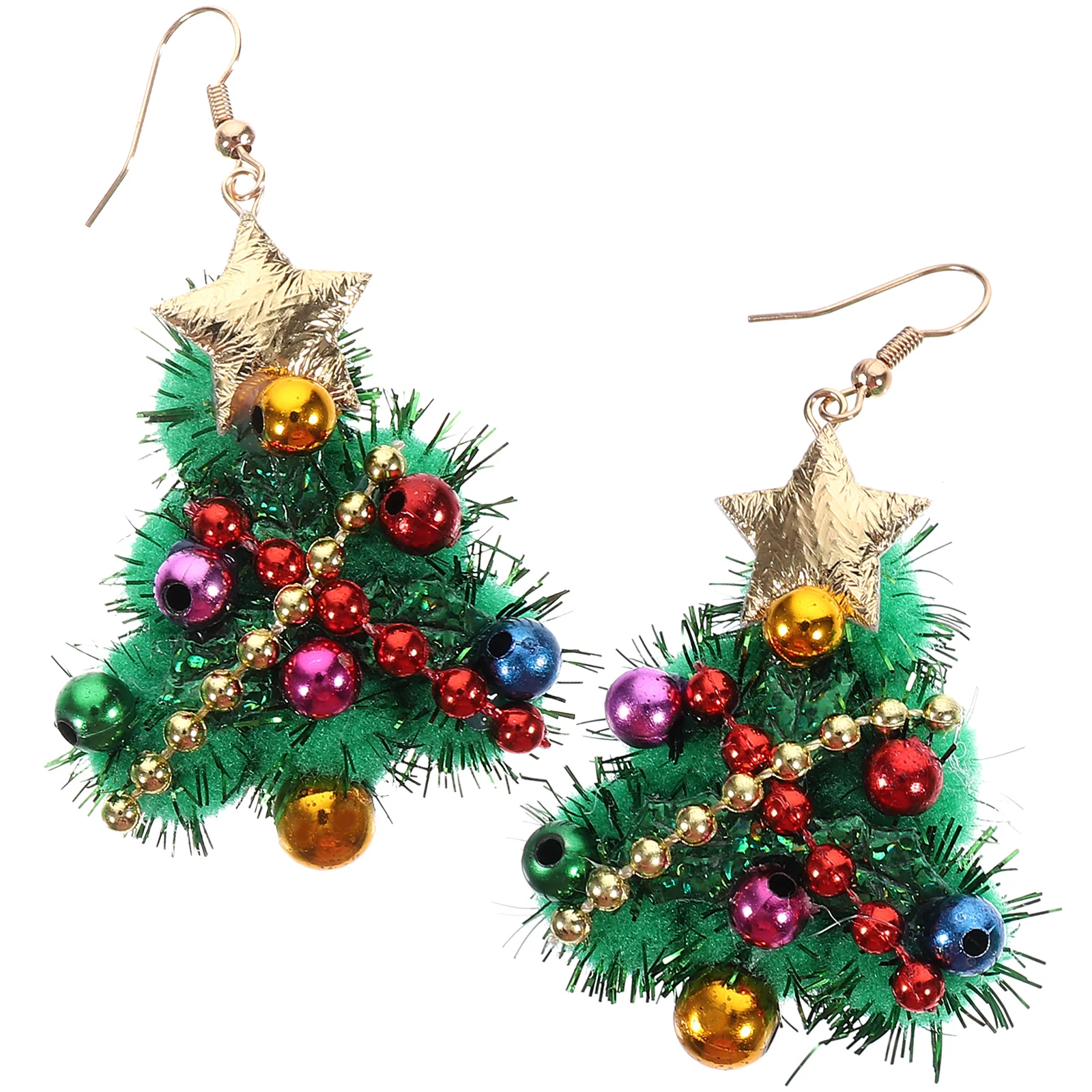 

Decor Christmas Ornament Earrings Statement Tree Dangle Earings Nativity Resin Girls Miss