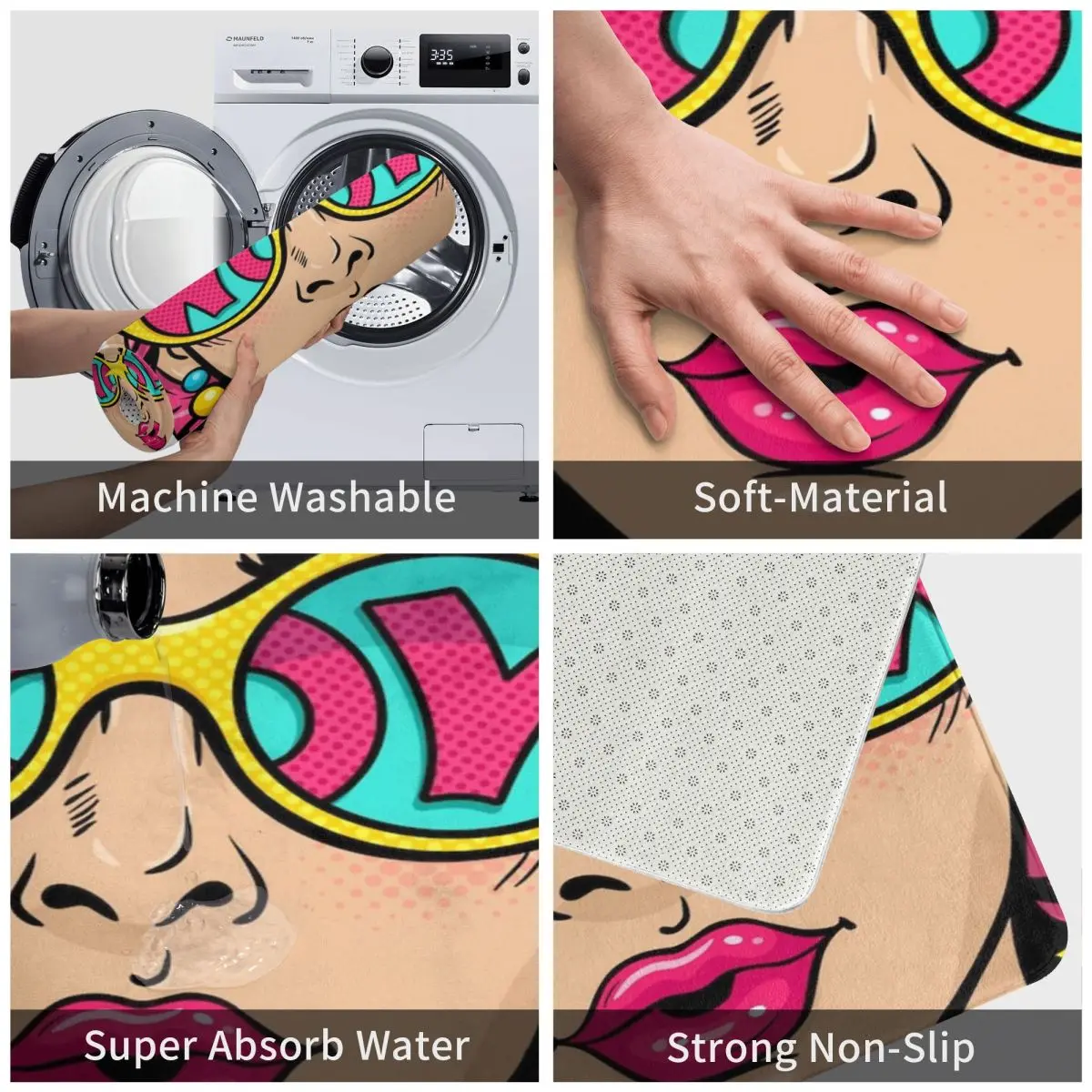 Поп-рисунок женщины поп-холст Рой Лихтенштейн холст стены Искусство Туалет