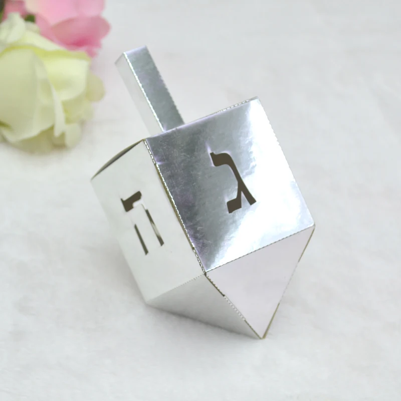 Уникальные персонализированные подарки Dreidel, лазерная резка, иврит, буквы, еврейские Хануки, бумажные коробки для конфет (art.: 3920bd3fb2d54) - 3920bd3fb2d54