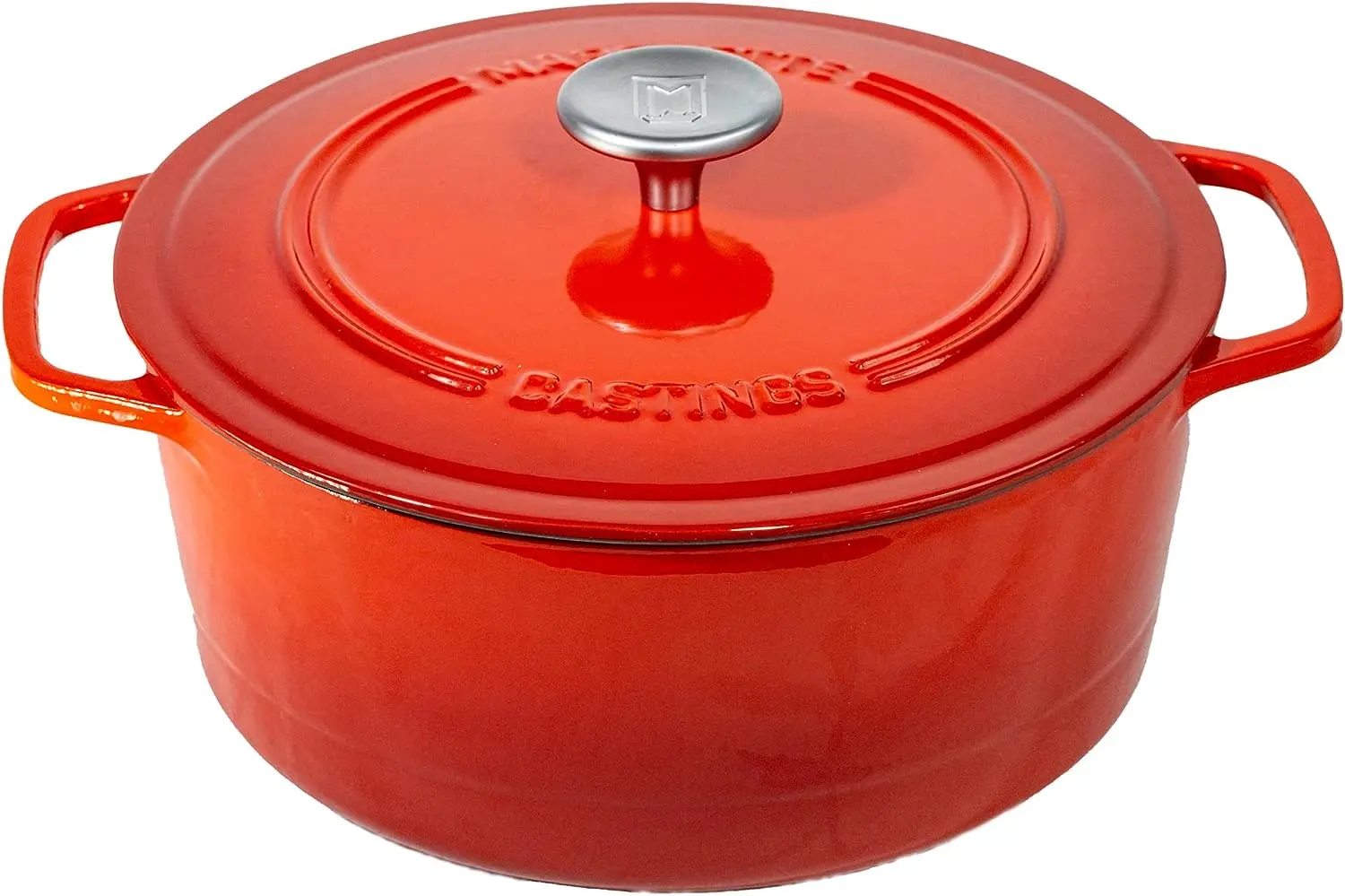 

Castings 4 qt. Enameled Cast Iron Dutch Oven (Iron Red)