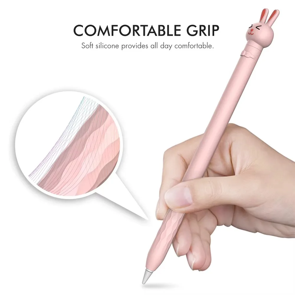 Чехол-держатель для Apple Pencil 1-го 2-го поколения карандаш-зажим iPad силиконовый