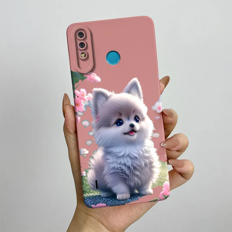 Мягкая искусственная кожа для телефона Itel A56 Pro ItelA56 A56pro оболочка милый рисунок