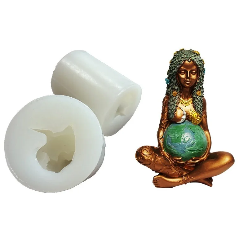 Силиконовые формы для рукоделия Gaia мама земли свеча искусственный тело 3d