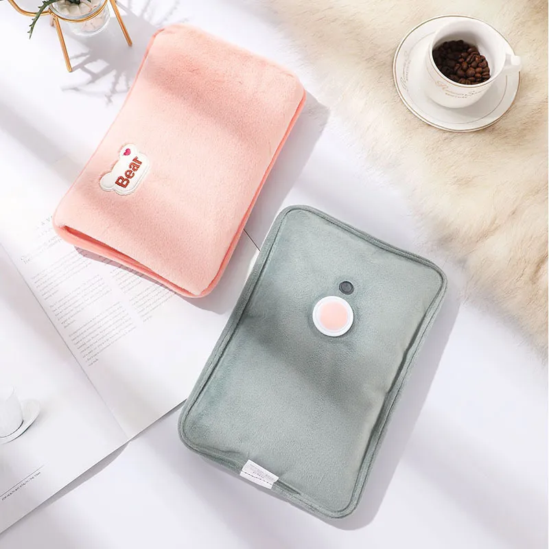 

Electric Hand Warmer Hot Water Bag Soft Winter Hand Warmer Reusable Hot Water Bottle USB Rechargeable Warm Hand Pocket