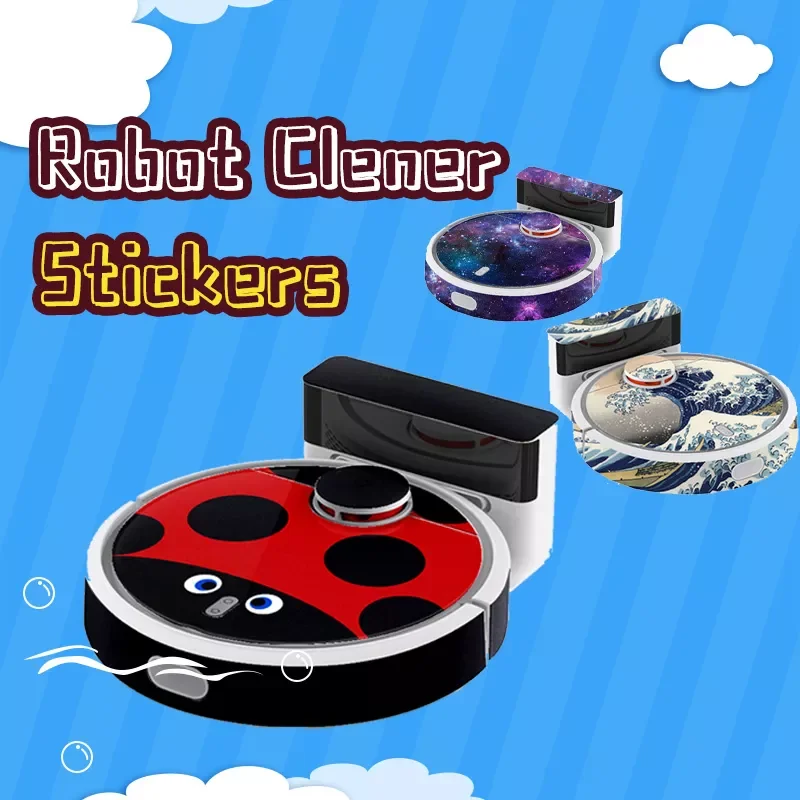 

Creative 8 Styles Chic Dustproof Stickers Decor for Cleaning Robot Vacuum Cleaner Protective Stickers Beautifying Accessories