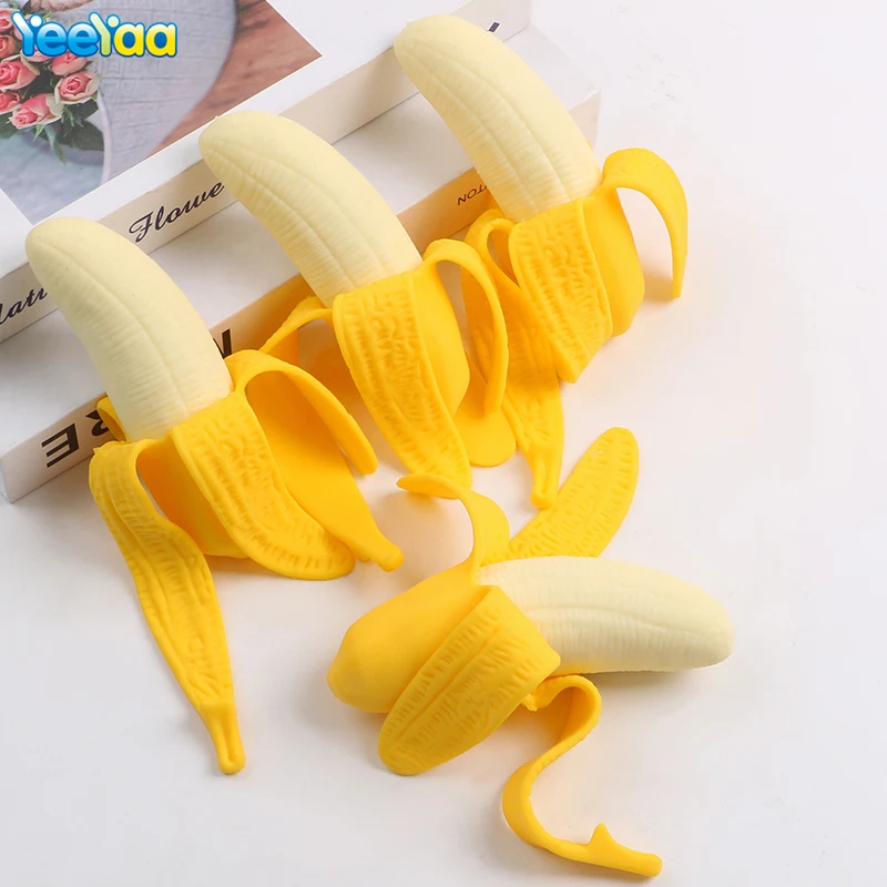 

Peeling Banana Mochi Squishy Toy Squeeze Decompression Soft Stress Relief Funny Banana Fidget Toys For Adults And Children Gift