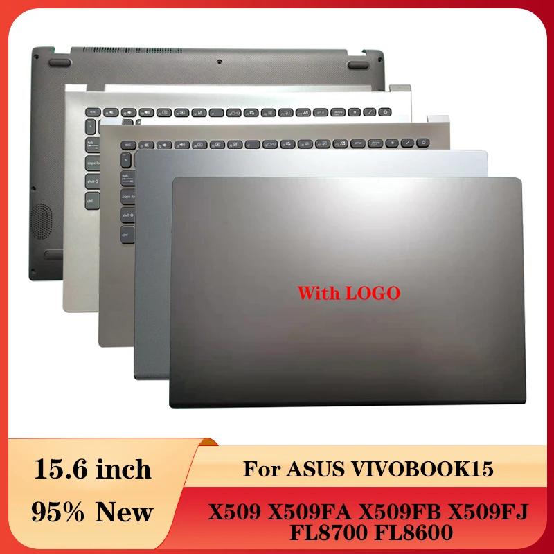 

Новинка 95%, чехол для ноутбука ASUS VIVOBOOK15 X509 X509FA X509FB X509FJ, задняя крышка/Упор для рук, верхний чехол/нижний чехол, серебристо-серый