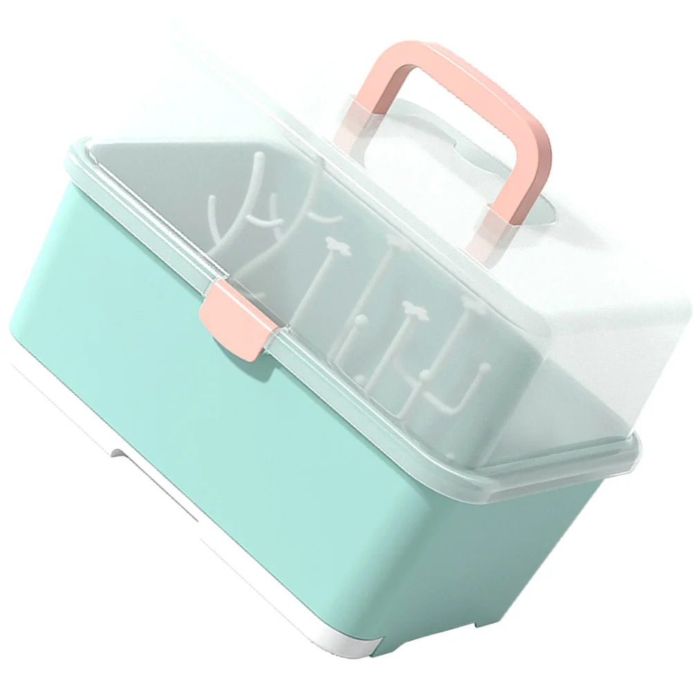 

Feeding Bottle Storage Box Tableware Container Baby Supply Cutlery Drying Case Plastic Cup Rack Organizer Nursery