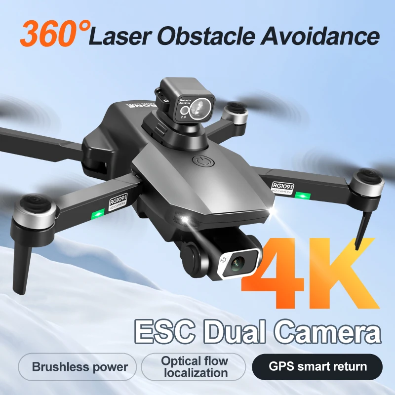 

XMSJ RG109 Drone GPS WiFi 5G optical FPV dual camera head with fixed height HD obstacle avoidance live adjustment Dron Toys Gift