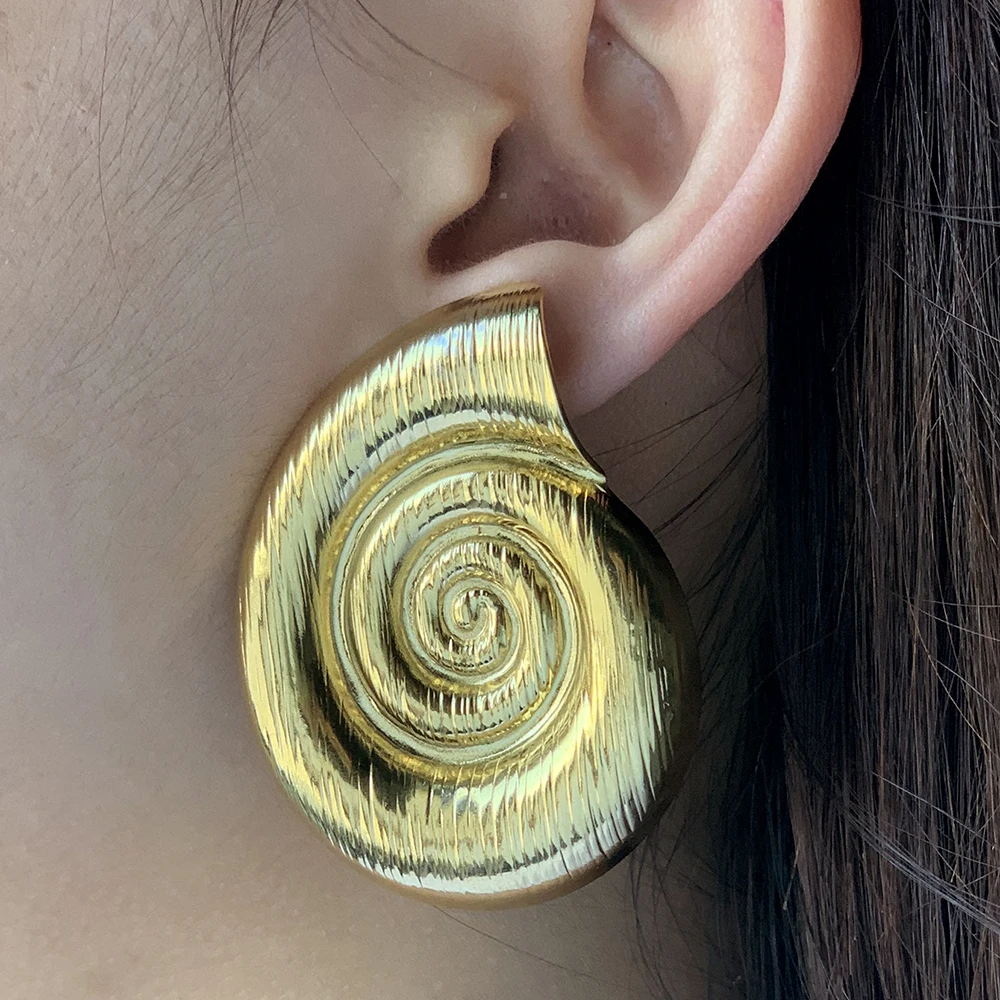 Женские серьги из нержавеющей стали морская серия пирсинг-гвоздик