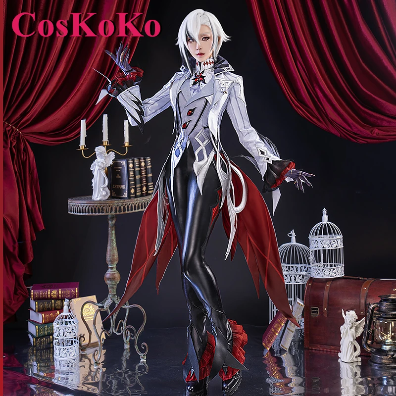 

CosKoKo Arlecchino Cosplay Anime Genshin Impact Costume Fatui Sweet Nifty Lovely Uniforms Halloween Party Role Play Clothing New