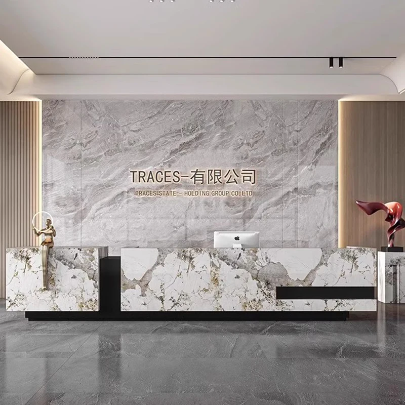 Роскошный офисный счетчик красоты Fisktion Роскошная мебель Современный приемный