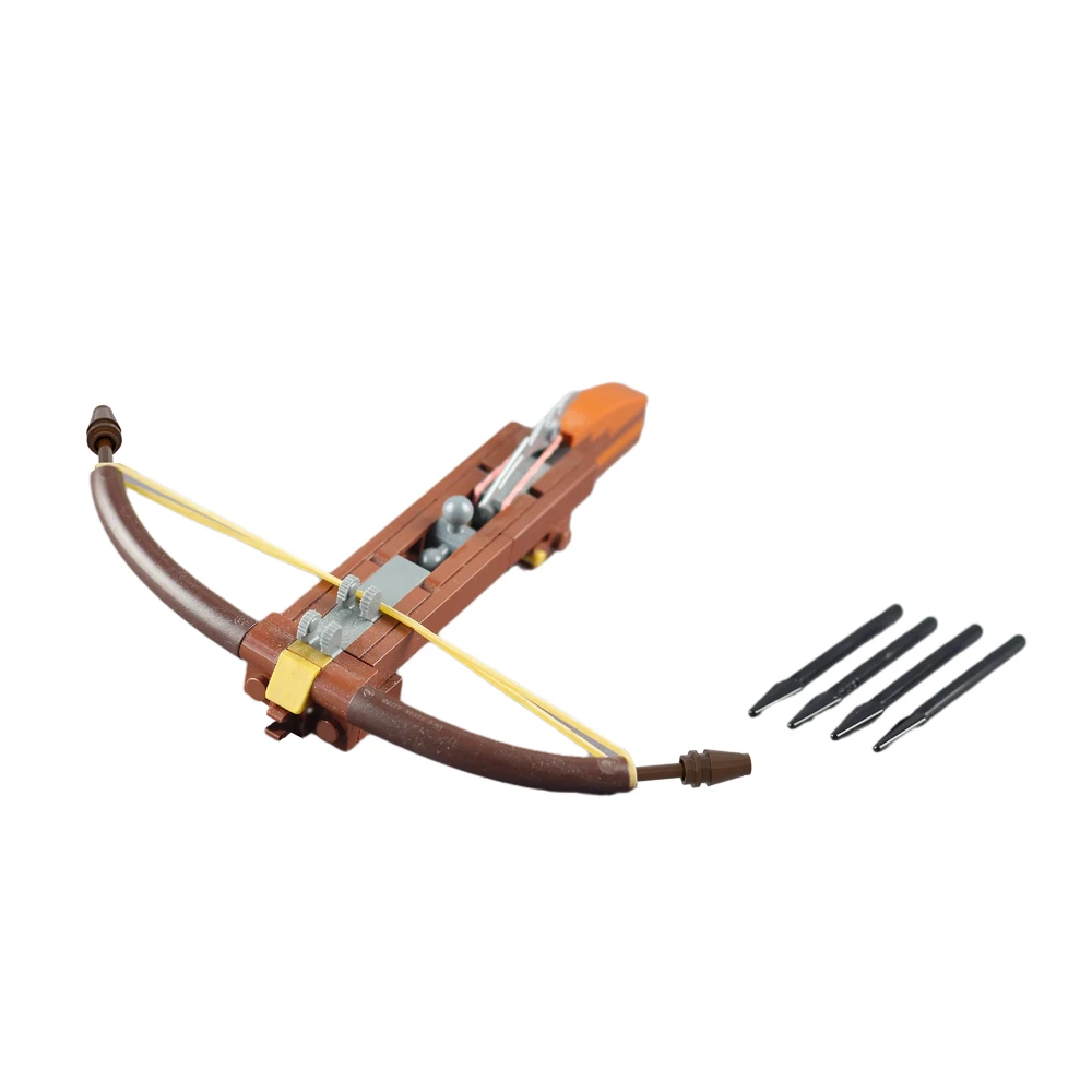 

MOC-72727 Medieval Usable Crossbow Archery Recurve Bows Shooting Game Brick Model Building Blocks Kit DIY Kids Brain Toys Gift
