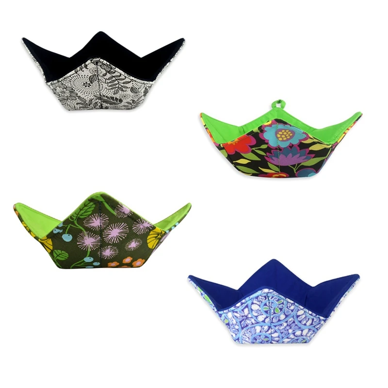 

4 Pcs Bowl Huggers Microwave Safe Bowl Mat Pad Holder Heat Resistant Bowl Cozy Supplies Utensil Bowl Cozy Holder