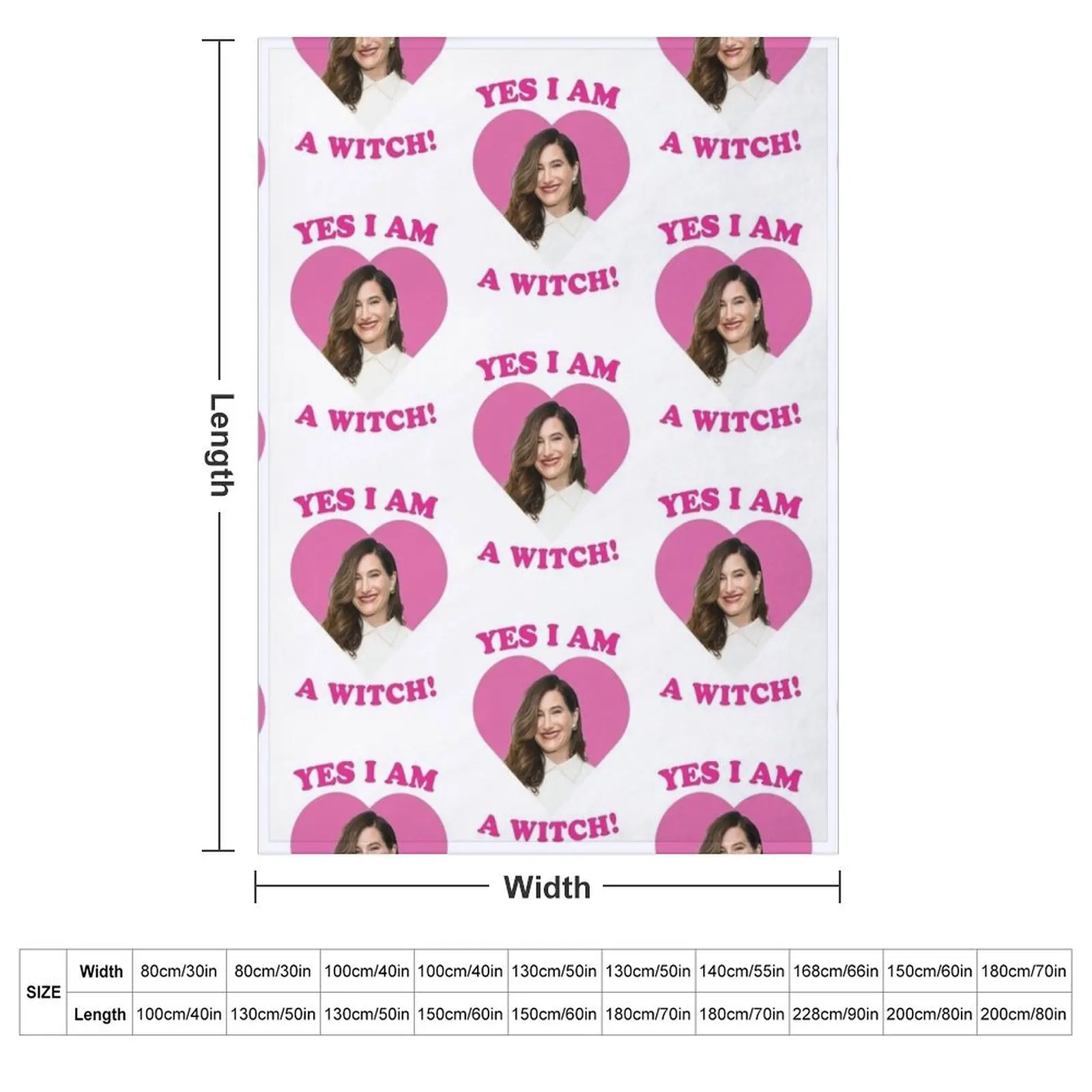 Plush плед Yes I Am A Witch Kathryn