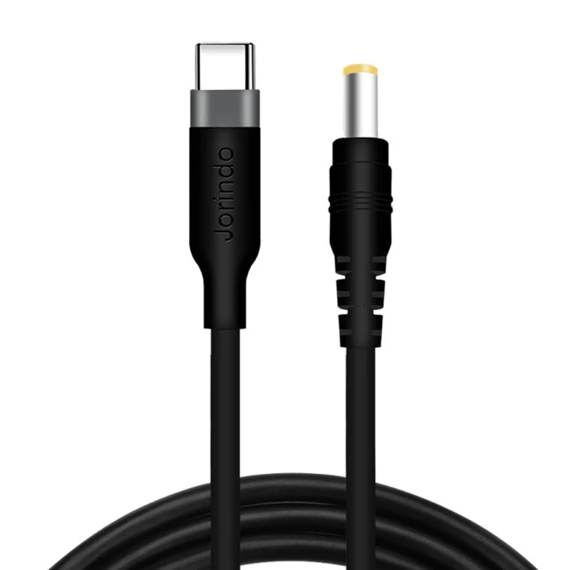 1.8m Universal Type C/USB-C PD to 12V 5.5x2.5mm Converter Cord Power Cable for Security Camera Wireless Router Speaker