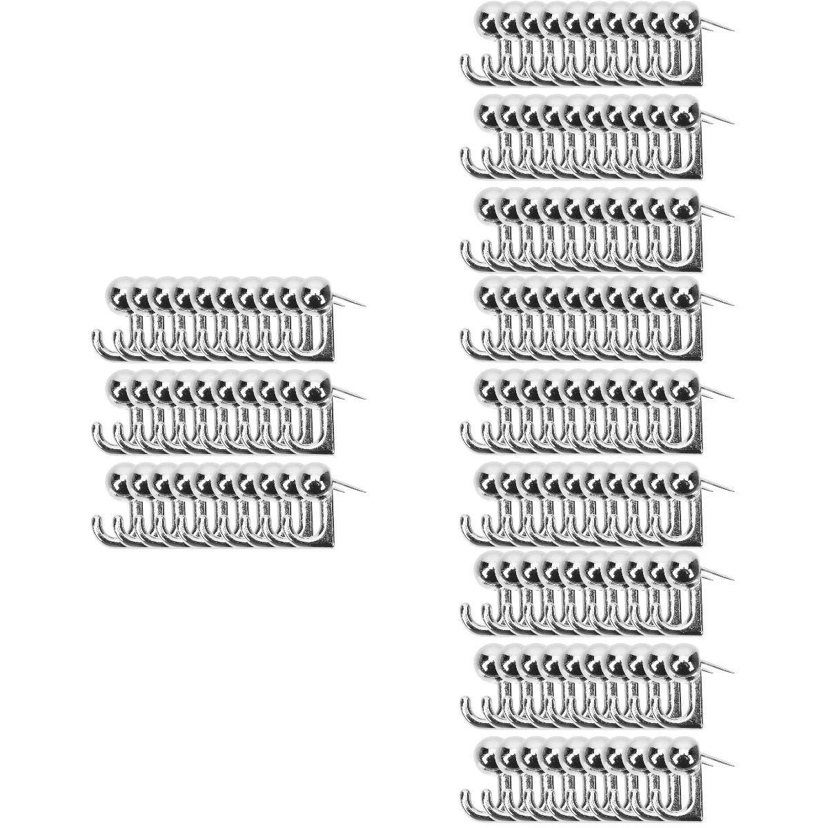 

120 pcs Push Pin Hangers Wall Picture Hangers Heavy Duty Picture Hanging Hooks