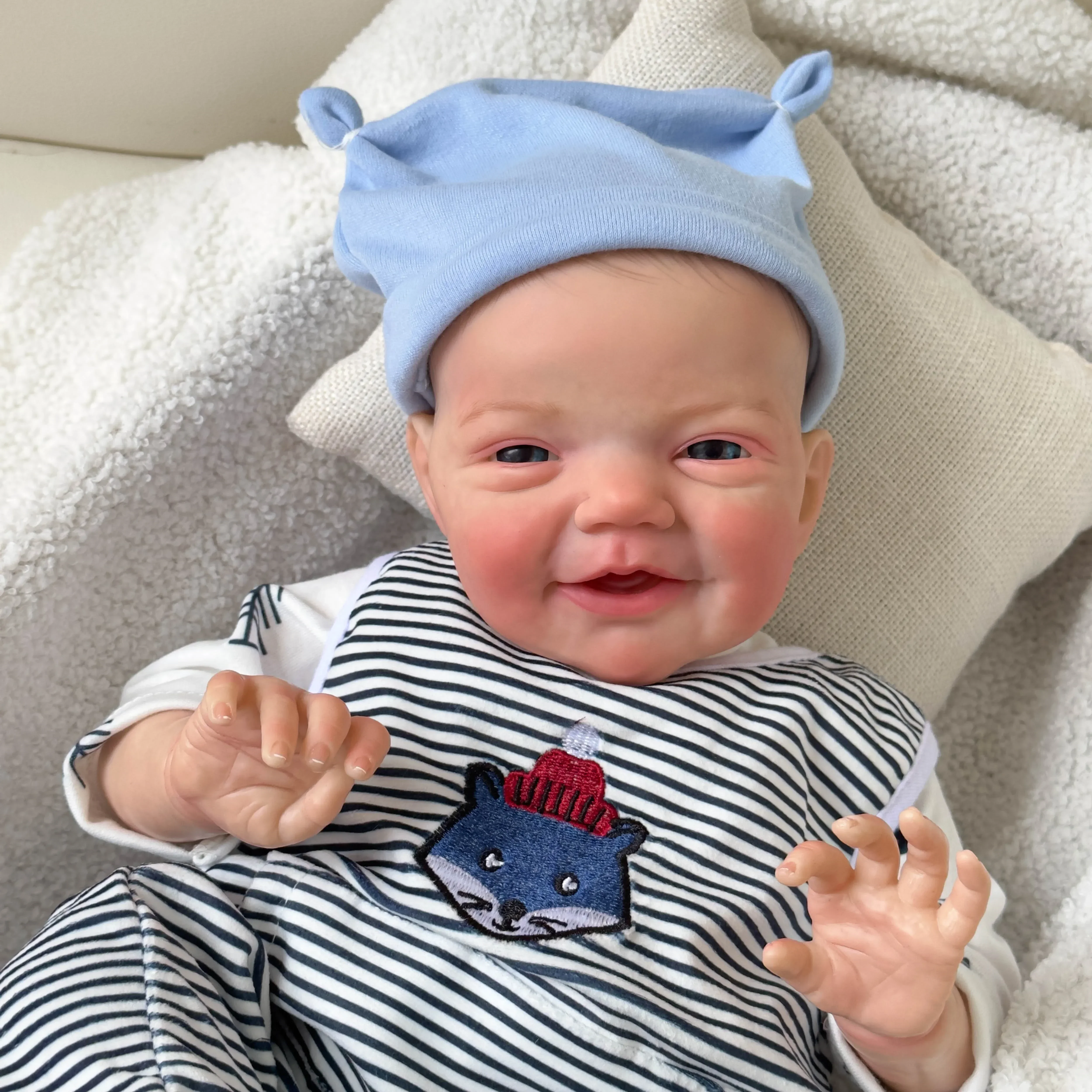 48 см Чарли реалистичная готовая Bebe Reborn силиконовая виниловая ткань тело куклы