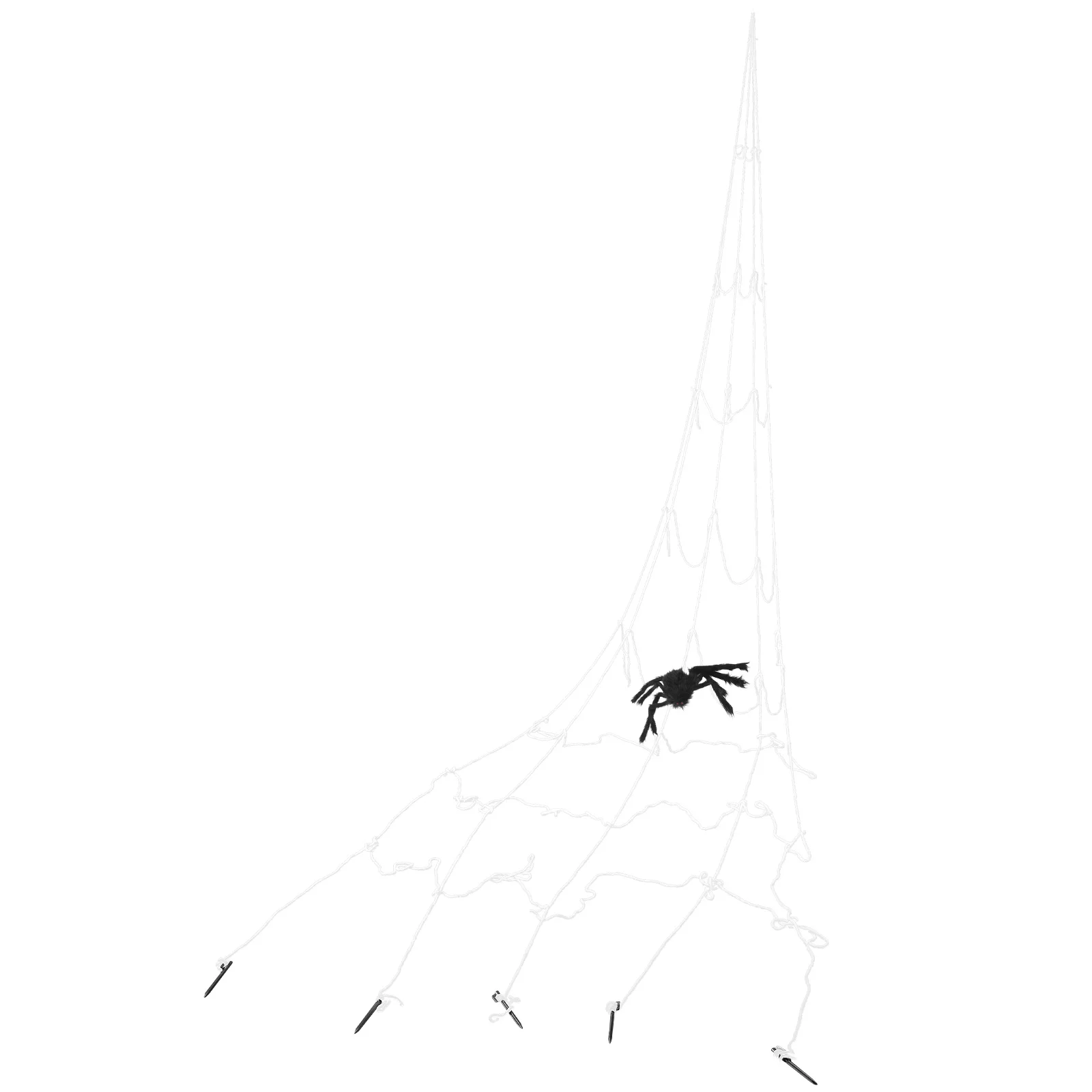 

Spider Web Decor Stretch Bold Halloween Party Ornaments Cotton Rope Lifelike Spiderweb