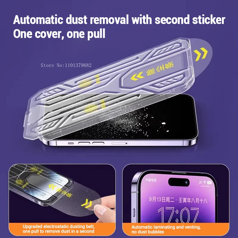 2 pezzi di vetro temperato Антиспин для iphone 16 15 14 13 12 11 Pro Max информационgi hadiahmo беше polvere iPhone XR X XS